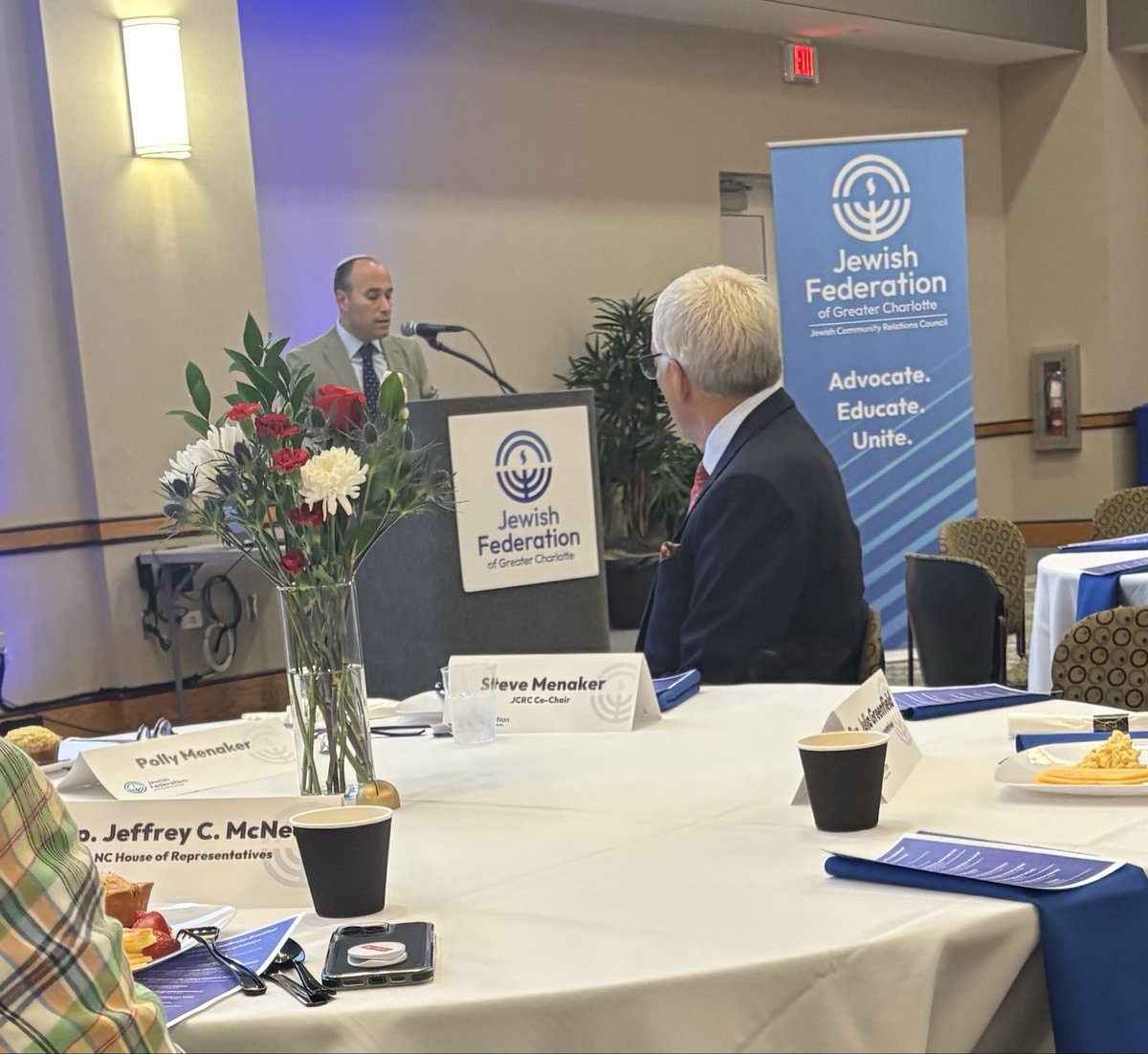 BelkRep's tweet photo. Thank you to the Jewish Federation for hosting an important community gathering. Grateful for the chance to listen, learn, and connect. #Community #NC Pol https://t.co/MmjHViO0q3
