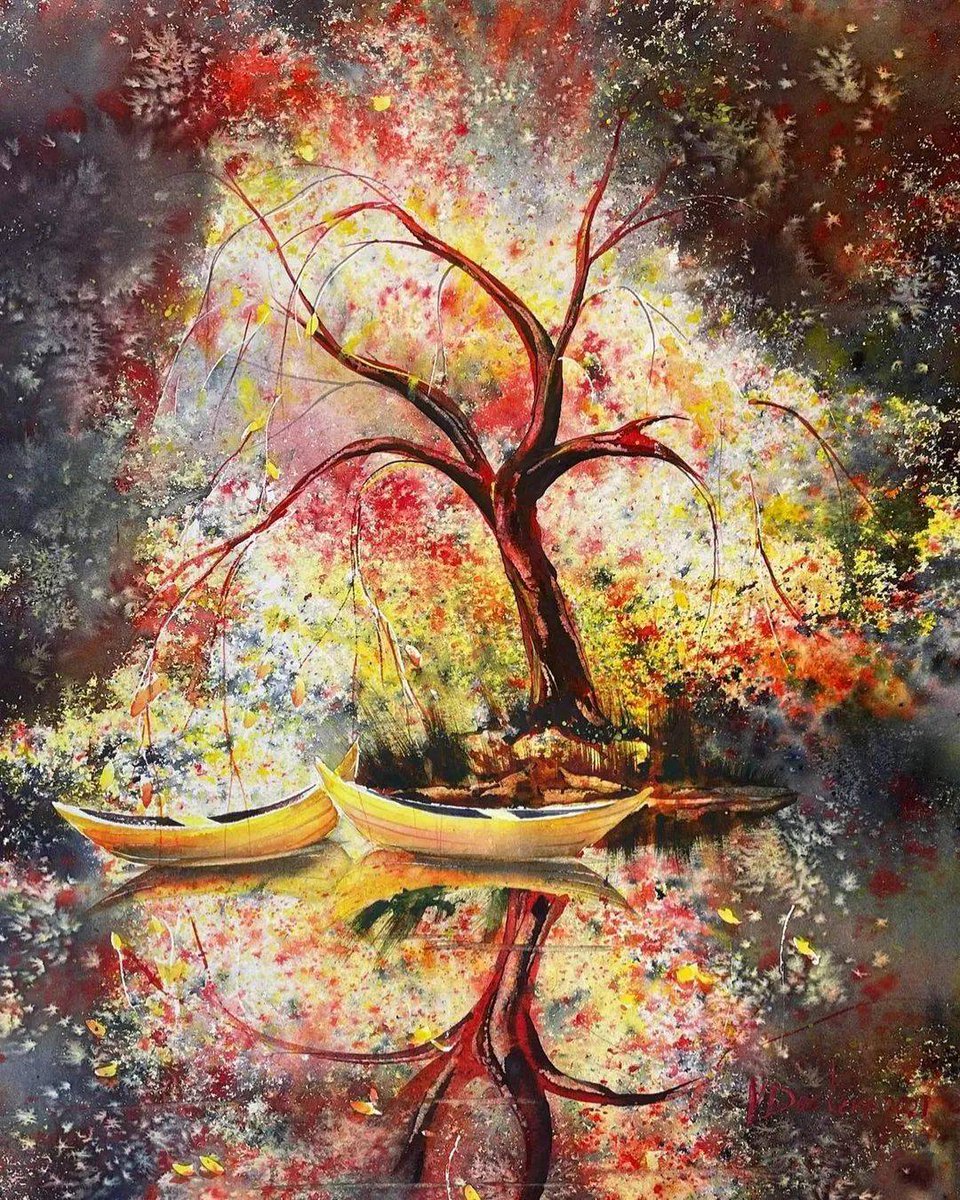 MMNTVk7y's tweet photo. Step into a surreal watercolor realm with our new exhibition—each brushstroke holds hidden stories. Open till Sunday, don’t miss it! https://t.co/mP2cPG0d9a