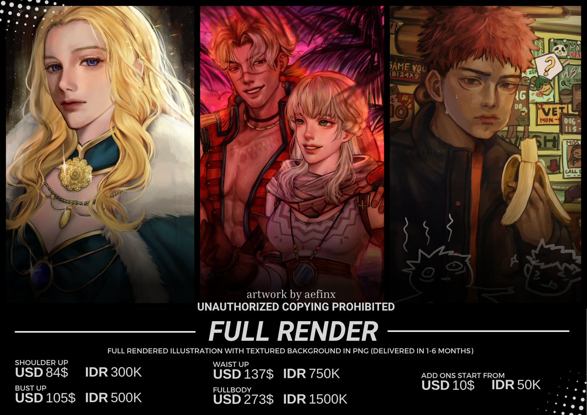 Nomnou1's tweet photo. [ Rt and ♡ are appreciated! ]

My commissions are open for local (IDN) and international (Vgen) for 6 slots. Feel free to DM if you're interested (⁠◍⁠•⁠ᴗ⁠•⁠◍⁠)⁠✧⁠*⁠。

🔗Local Form, Vgen, and Carrd links down below

#commission #vgen #Vgencommission https://t.co/kdE25TUVHE