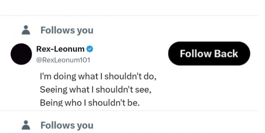 RexLeonum101's tweet photo. 🤔 how do I unfollow myself, don't ask how did I do it in the first place 🤷 😂 https://t.co/coZgJojh4H