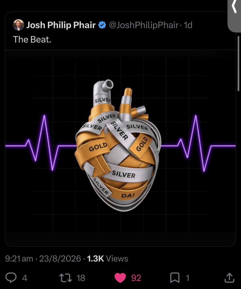 yourfriendSOMMI's tweet photo. ❤️💛💚💙

The CEO of Scottsdale Mint has publicly announced his support of PulseChain.

🥇🥈 Soon you will be able to buy GOLD and SILVER using Crypto.

He even tweeted about pDAI (see pic). https://t.co/Hk5pqxSCkn