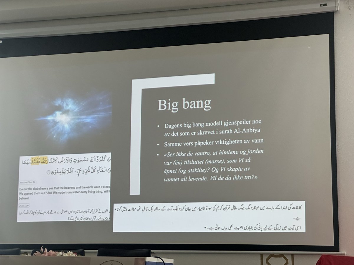 7syeda1's tweet photo. Lærerikt tema på Ijtema.
Quran and science 
#lajnanorge
#loveforall
#nordrefollo https://t.co/59etFt1IY6