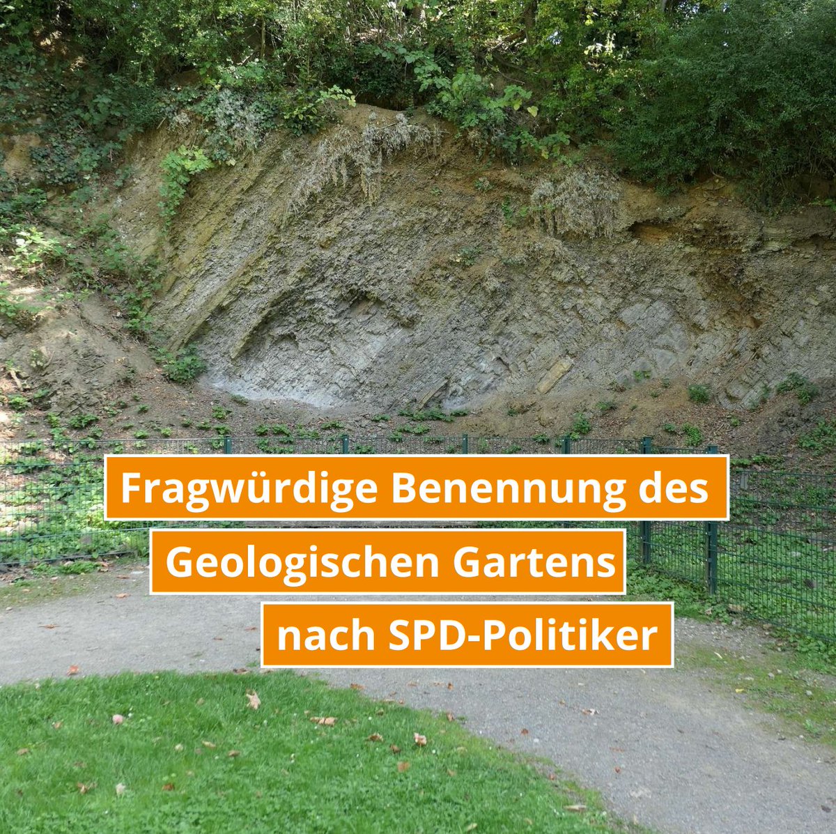stadtgestalter's tweet photo. Wenn der Geologische Garten nach einem SPDler benannt wird, weil der dort gerne spazieren gegangen sein soll
Wie in #Bochum Orte benannt werden, wirft kein gutes Licht auf die Stadt und riecht nach politischer #Kungelei. #ratBO #Stadtgestalter
https://t.co/mRGOzLH0l3 https://t.co/pTRvoHBPtf
