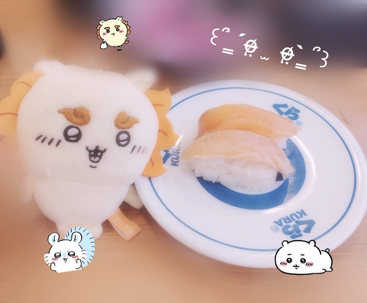 m_X_Xzz's tweet photo. くら寿司ちいかわコラボ行ってきた🍣♡ https://t.co/xNg4N7ihmC