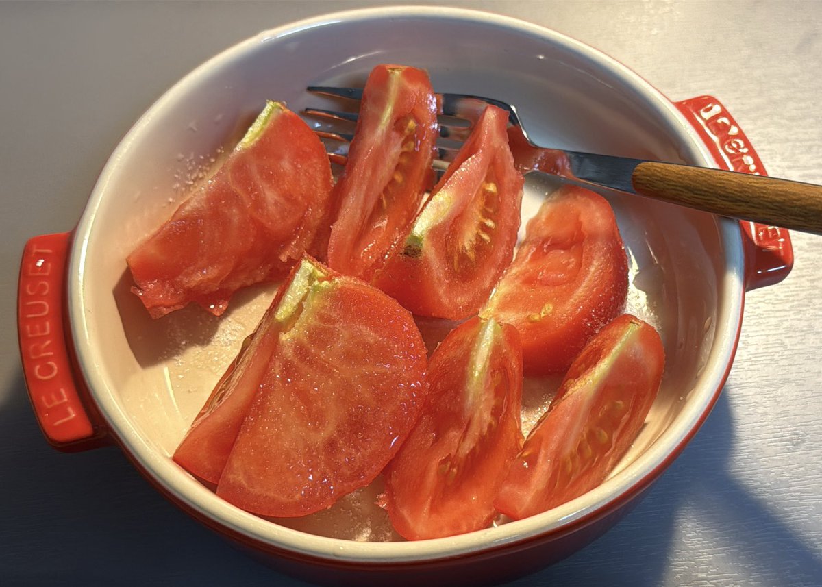 jiorzi's tweet photo. 아직 여름이니까 설탕토마토를 먹어줘야겠쥐~ https://t.co/i3H1RdYjLd