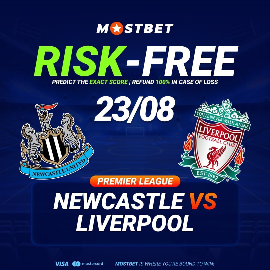 MostbetPromo_'s tweet photo. 🔥 RISK-FREE PREMIER LEAGUE CLASH!

#Newcastle United face #Liverpool  in a huge Premier League battle — and this one comes with an extra twist. ⚽️

Newcastle will be looking to make home advantage count, while Liverpool arrive ready to push for another big result.

Who’s your pick for this one — Newcastle or Liverpool? 👀