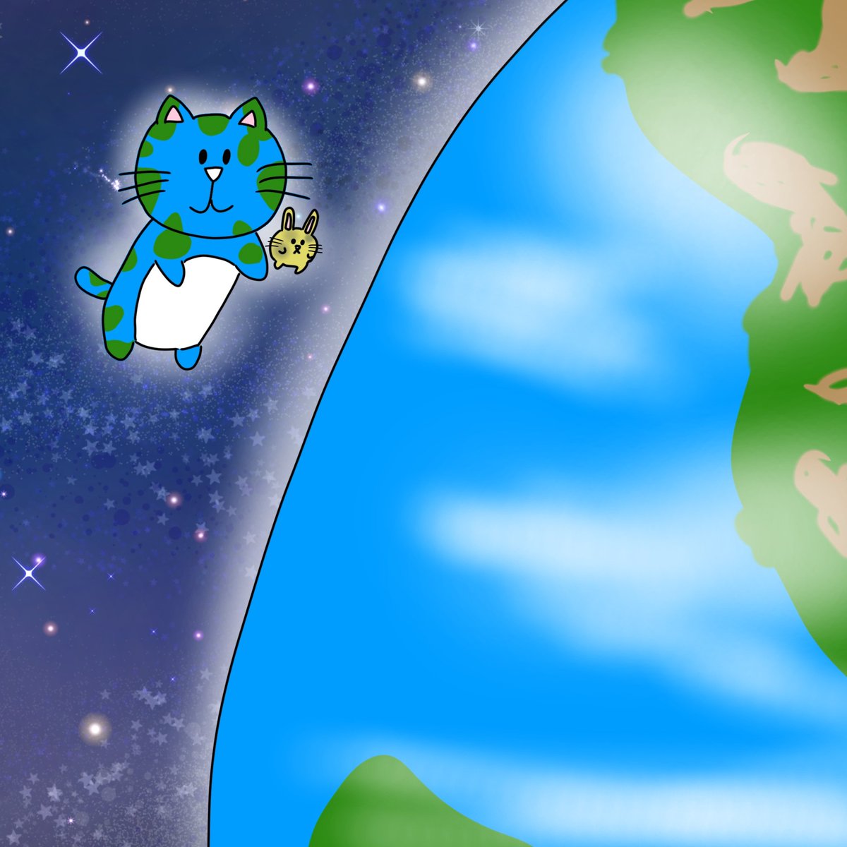 0windandcloud0's tweet photo. 太陽系豆知識 with 太陽系ねこ科④

【地球と地球ジャガー】
地球はハビタブルゾーンと呼ばれる場所にある、生命が住める奇跡の惑星です。
そのため地球ジャガーは、いつも穏やかです。
奇跡的な安定感。それが地球ジャガーです。

#イラスト #土星ねこ 
#太陽系 https://t.co/MeYIjaKFXI