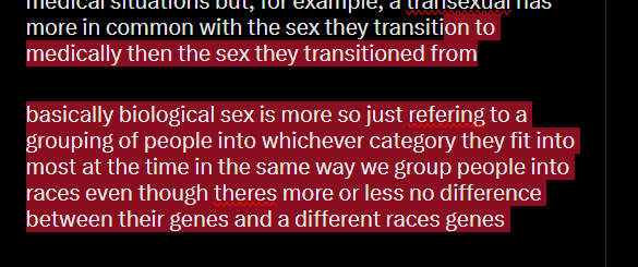 3story_'s tweet photo. @redface456 @mithseal essentially we've taken a two groups of human characteristics and have associated them with male/female while most people have some charactaristics from both, it has some usefulness in medical situations but, for example, a transexual has more in common with the sex they https://t.co/EbU9AWvWhI