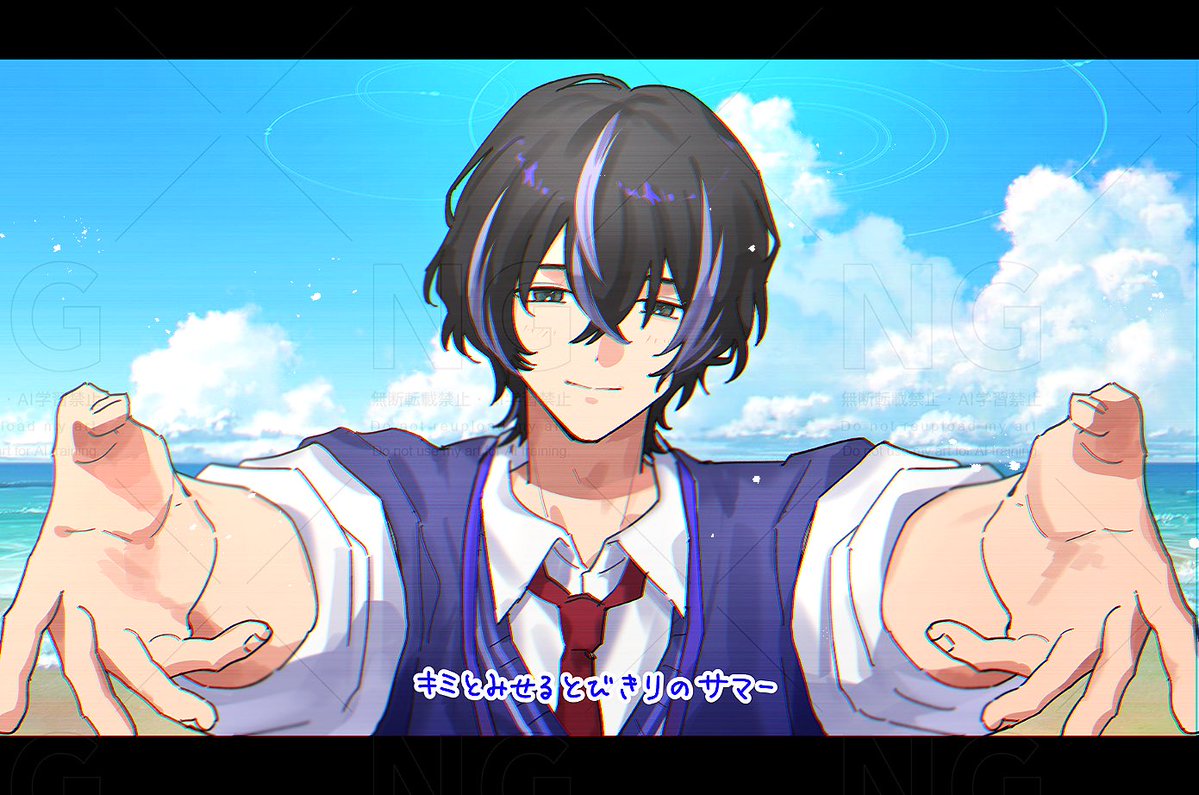 teba_paradise's tweet photo. 曲パロの絵です https://t.co/Q66QJeAlRf