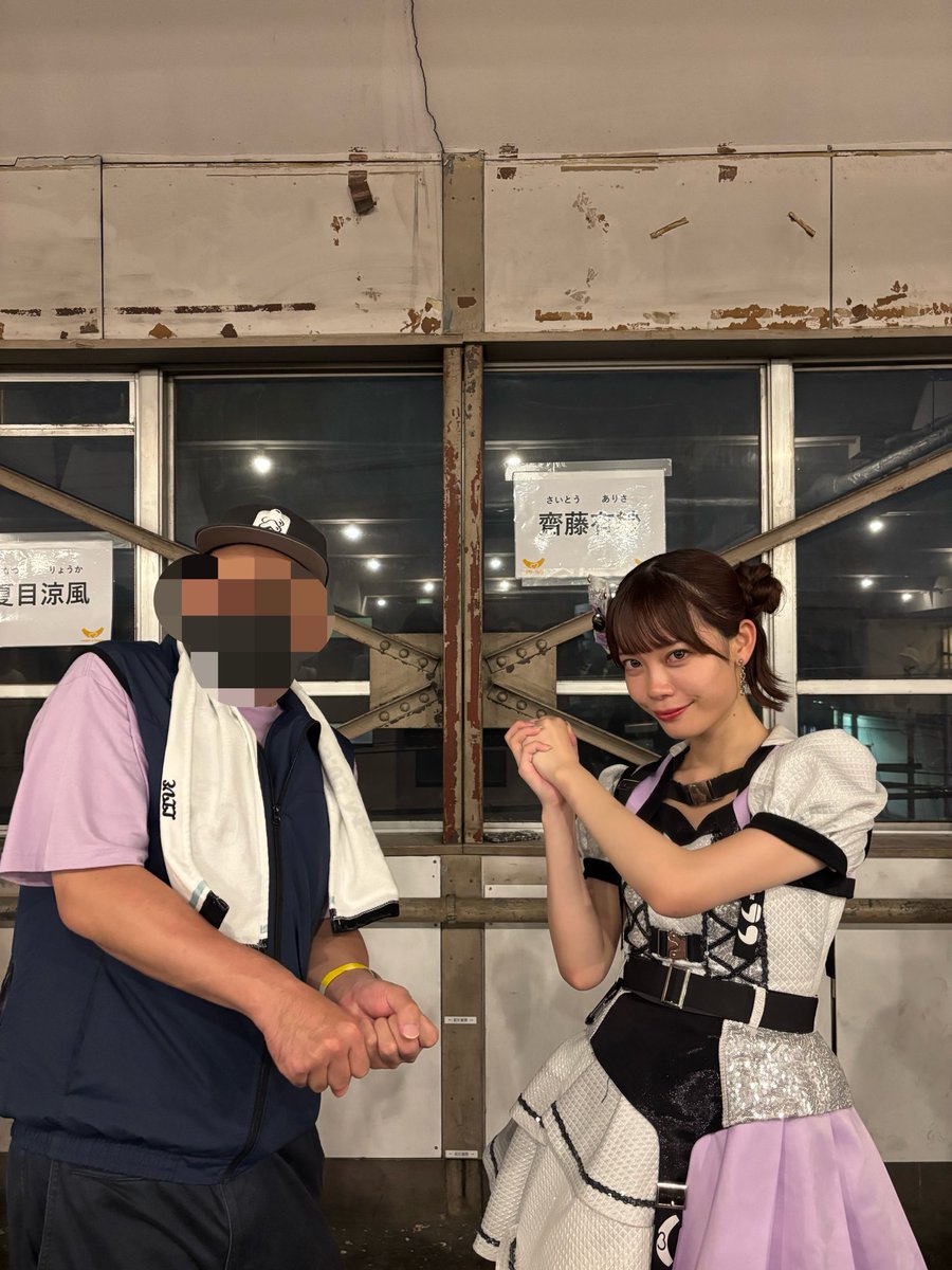 sakizumo1's tweet photo. miniちかっぱ祭り　ラフラフさん！大阪に来てくれてありがと〜ございました！

3回ともありさっさの特典会に参加出来ました！
最後駆け足で引き上げましたが次は鳥取に参戦しまーす💜🤩
唯一の心残りは2日目に帽子変えたのいうの忘れた😁
#齋藤有紗
#ラフラフ
#miniちかっぱ祭り
#グレートキャップ https://t.co/hkbmxmKAzx