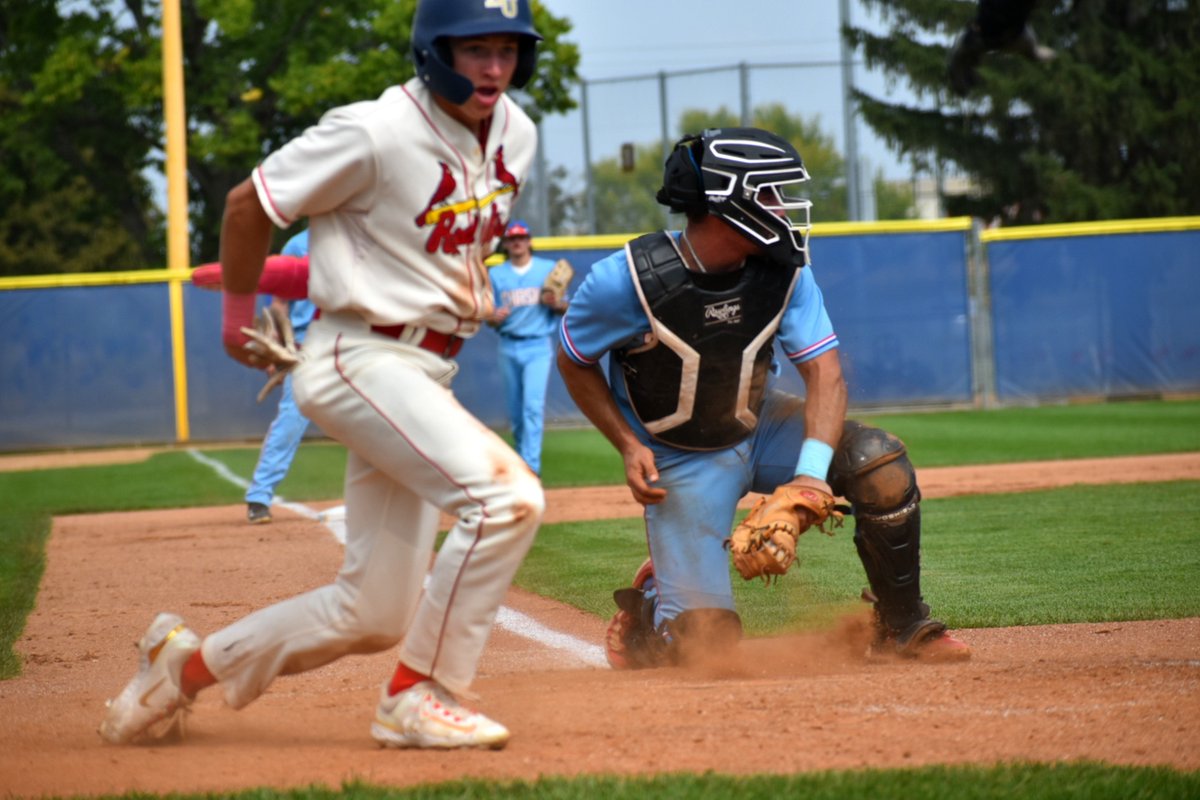 MinnBaseball's tweet photo. @Chaskacubs @TheRedbird9 Two runs for the Redbirds on two hits with help from a couple Chaska errors.
3 complete.
@Chaskacubs 0
@TheRedbird9 2 https://t.co/T6t2XPoT7z