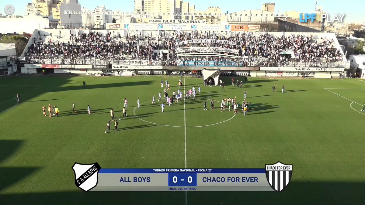 ElProdeOriginal's tweet photo. @mibanez_lp @asrlobo22 @Garfiolo @MartinTrovatto @CLAUDIO26594023 #PrimeraNacional 🇦🇷 | FECHA 27

🏆ZONA A

➡️ #AllBoys 0-0 #ChacoForEver 

Pleno para @CLAUDIO26594023

Sumaron 2 puntos @mibanez_lp @asrlobo22 https://t.co/aWTyAJL0QY