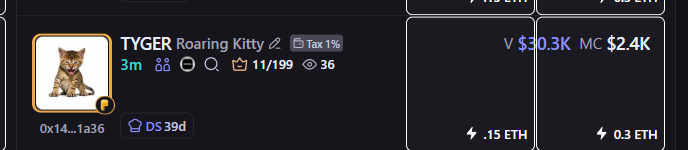 jacksnthedevoor's tweet photo. the one that bonded is such a good narrative but they spelled the ticker wrong. it's tygr not tyger and that's why it zeroed out, lets resend it. https://t.co/e19s6LnFvu