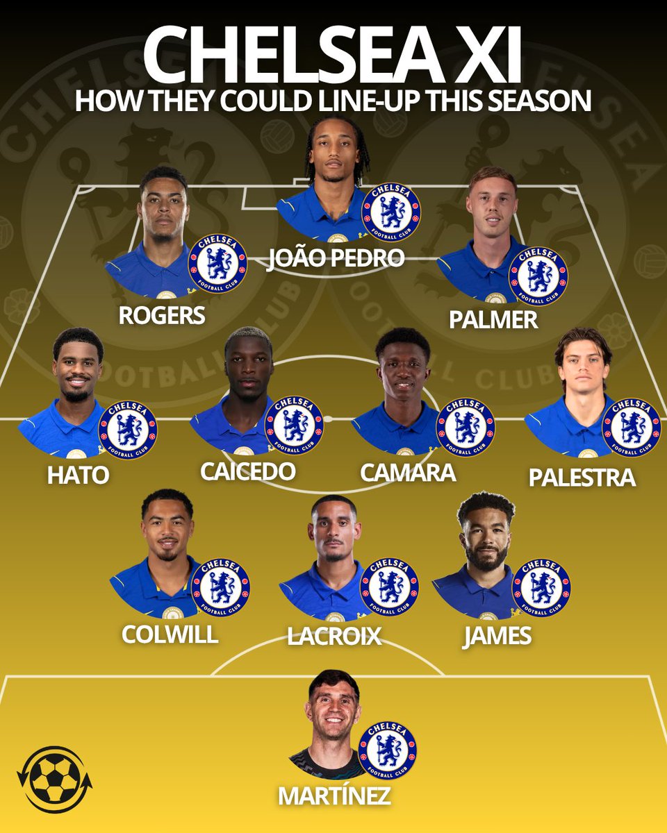 DeadlineDayLive's tweet photo. 👕 How Chelsea could line-up for this season with the £38M signing of Lamine Camara. https://t.co/9Vhnue6IIV
