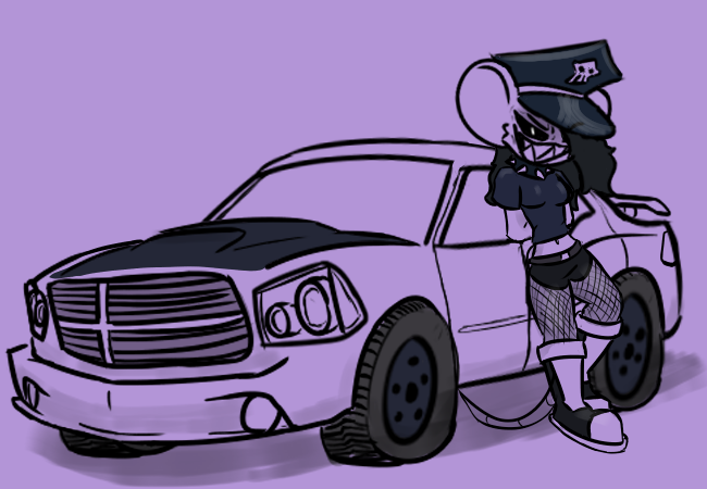 CornbreadYo's tweet photo. Lyn Charger doodle! Just a older doodle c: #furry #cars #digitalart https://t.co/RGNXGuWAgW