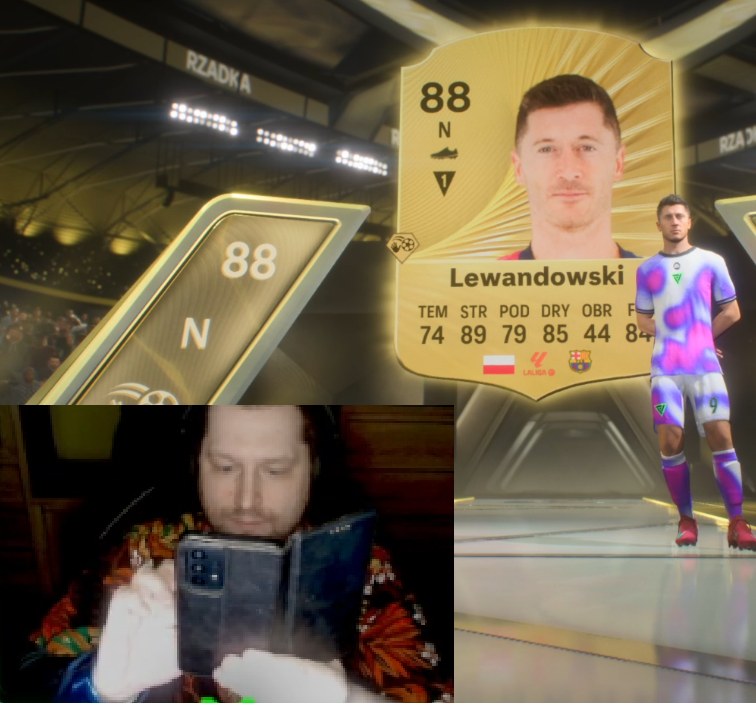 TotalnyChampion's tweet photo. Pamiętam jak żul (Mamm0n) rok temu wydropił Lewandowskiego za 15k coinów i rozsyłał każdemu na instagramie i discordzie zdjęcie xd https://t.co/UboV1gwarM