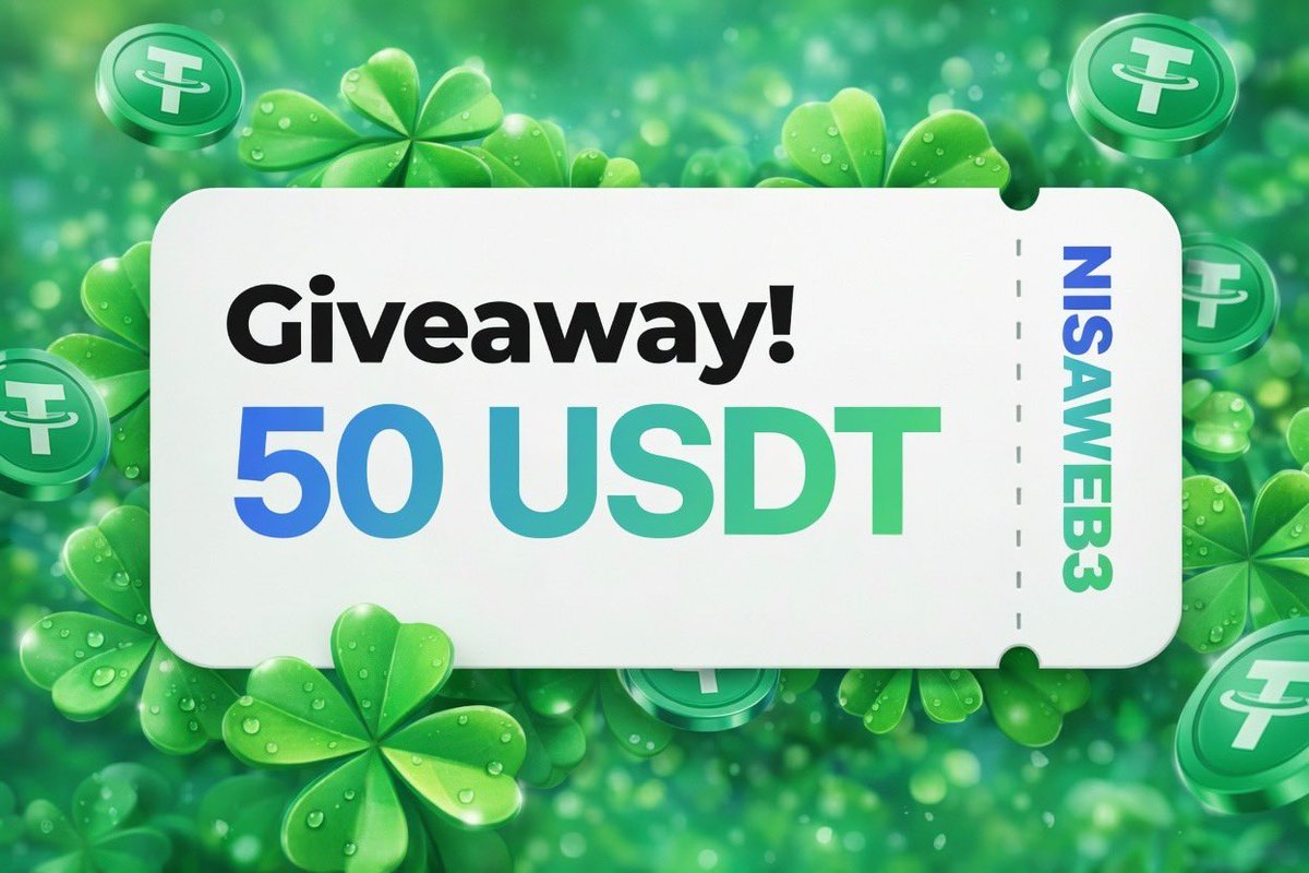 NisaWeb3's tweet photo. — 𝗚𝗜𝗩𝗘𝗔𝗪𝗔𝗬 🔮✨

▪️ We’re 𝗴𝗶𝘃𝗶𝗻𝗴 𝗮𝘄𝗮𝘆 $50 USDT to 2 winners! 

1️⃣ RT and Like
2️⃣ Follow me and @fergalpha 🔔
3️⃣ Tag 3 Friends 

Ends in 24 Hours ⏱️ https://t.co/r8dsgcbFfT