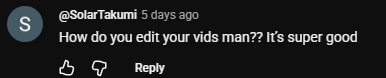 cobaelt's tweet photo. comments like these on your client's vids that can really keep you pushing https://t.co/LTtMoiC3r1