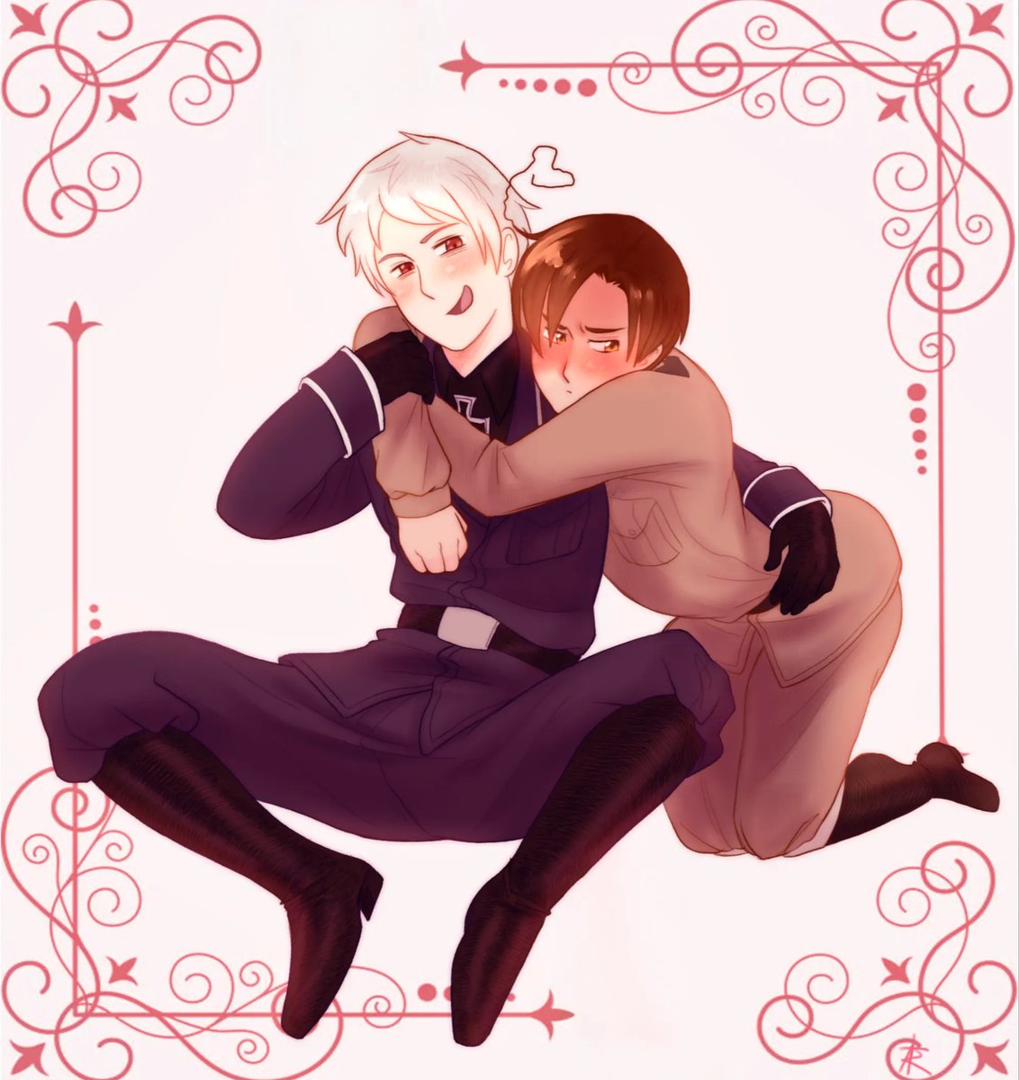 werdie_iz_dead's tweet photo. Prumano fanart for @samsa9131 
#hetalia #aph #hetaliaprussia #hetaliaromano #hetaliaprumano https://t.co/u0addIQBzx