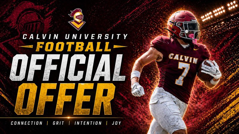 gavinstone27's tweet photo. After a great phone call with @CoachCadenHyink I am blessed to receive my second offer from @CalvinKnightsFB 🔥🛡️ @SequoitFootball https://t.co/6lDqmuuNc6