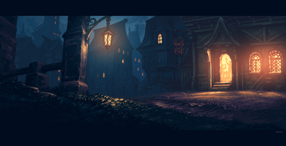 ko_dll's tweet photo. Tavern, where every adventure begins.

An image made for the Underkeep game (Rake in Grass studio). #pixelartㅤㅤ https://t.co/dsLYdulRql