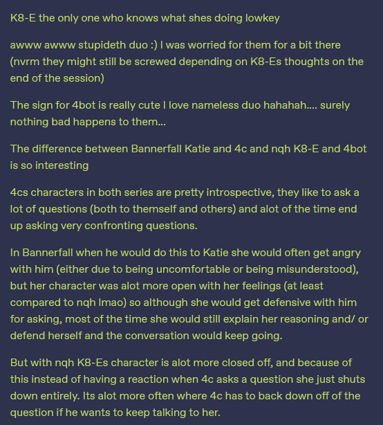Picto_bug's tweet photo. #NotQuiteHuman 4C (and Katie) Session 3 notes!
// NQH spoilers https://t.co/aeiCw2HlxZ