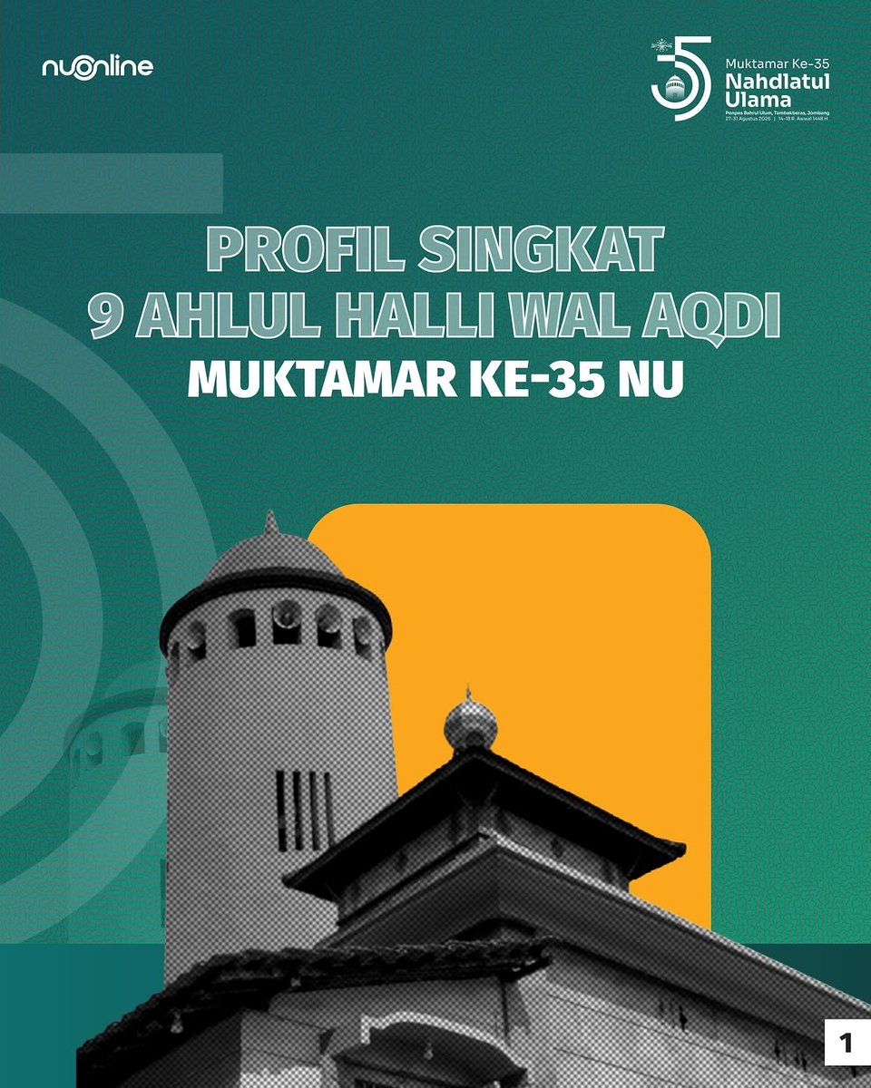 nu_online's tweet photo. PROFIL 9 AHWA DALAM MUKTAMAR NU KE-35

- A Thread

#NUOnline https://t.co/mNRtCCB6b0