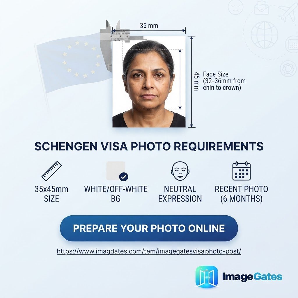 imagegates1's tweet photo. Preparing a Schengen visa photo? 🇪🇺📸
Get the 35×45 mm requirements, check your photo, and fix common issues with ImageGates — available in English, Spanish, French, Portuguese & Arabic.
https://t.co/UzDbb6nyRS
#SchengenVisa #VisaPhoto #ImageGates https://t.co/KublUD9H5S