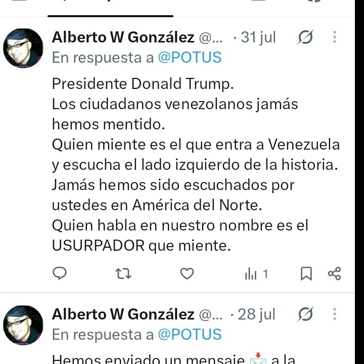 mirtha_gu's tweet photo. @lilianaf523 @ricardo_hausman Los Venezolanos apoyamos tu exelente opinión.@SecRubio @POTUS @StateDept @usembassyve Pero hemos descubierto la condición y la intención d @MariaCorinaYA la cual es la misma que la d @delcyrodriguezv No son venezolanos y utilizan los recursos de nuestra patria para su beneficio https://t.co/wvOd5HQnFQ