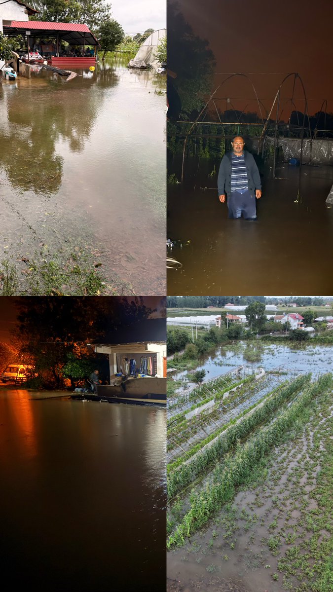 _fn_aydn's tweet photo. 17gün ara ile tekrardan sular altındayız… 29-30 Ağustos 2026 yağan yağmur ve DSİ'nin açmış olduğu sulama kanallarının eksikliği, yanlışlığı bizi her sene madur etmeye devam ediyor ve her sene üstü örtbas ediliyor ve olan herzamanki gibi üreticiye oluyor.@TCTarim @ibrahimyumakli https://t.co/S4FheGHKf3