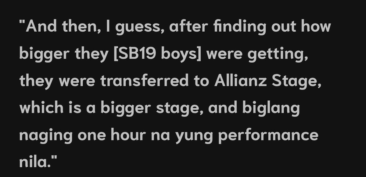 KingD1319's tweet photo. @itsmeklb2026 @freakyNIKKI26 mismong lollapalooza ang na impress sa SB19 kaya nalipat sila sa bigger stage, ORGANICCCC😛😛 https://t.co/cLLVYwb080