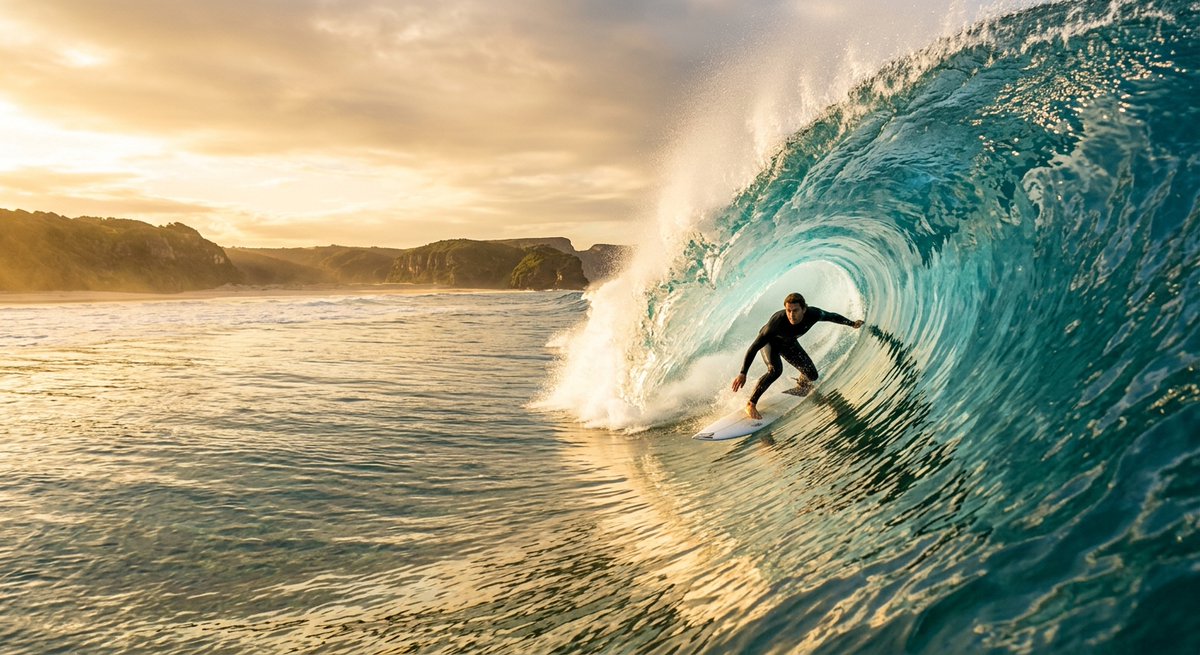 surfreportbr's tweet photo. 🌅🌊 Fim de tarde dourado, onda perfeita e um tubo daqueles que ficam na memória. No surf, existem momentos em que tudo se encaixa: mar, luz, linha e atitude. 🏄♂️🔥
#Surf #Surfing #TubeRide #Barrel #PerfectWave #Ocean #SurfLife #SunsetSurf #SurfSession #SurfReport https://t.co/8pxwEGN9fJ