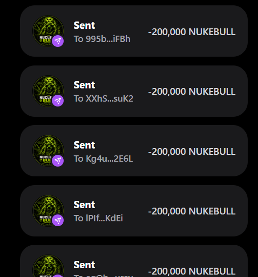TheNukeBull's tweet photo. Every wallet gets 200,000 $NUKEBULL 🪂

Drop your Solana $Sol Address &amp; RT ♻️

Like + RT pinned post 📌

First 555 wallet ⬇️ #Airdrop https://t.co/MQxxPbWUux