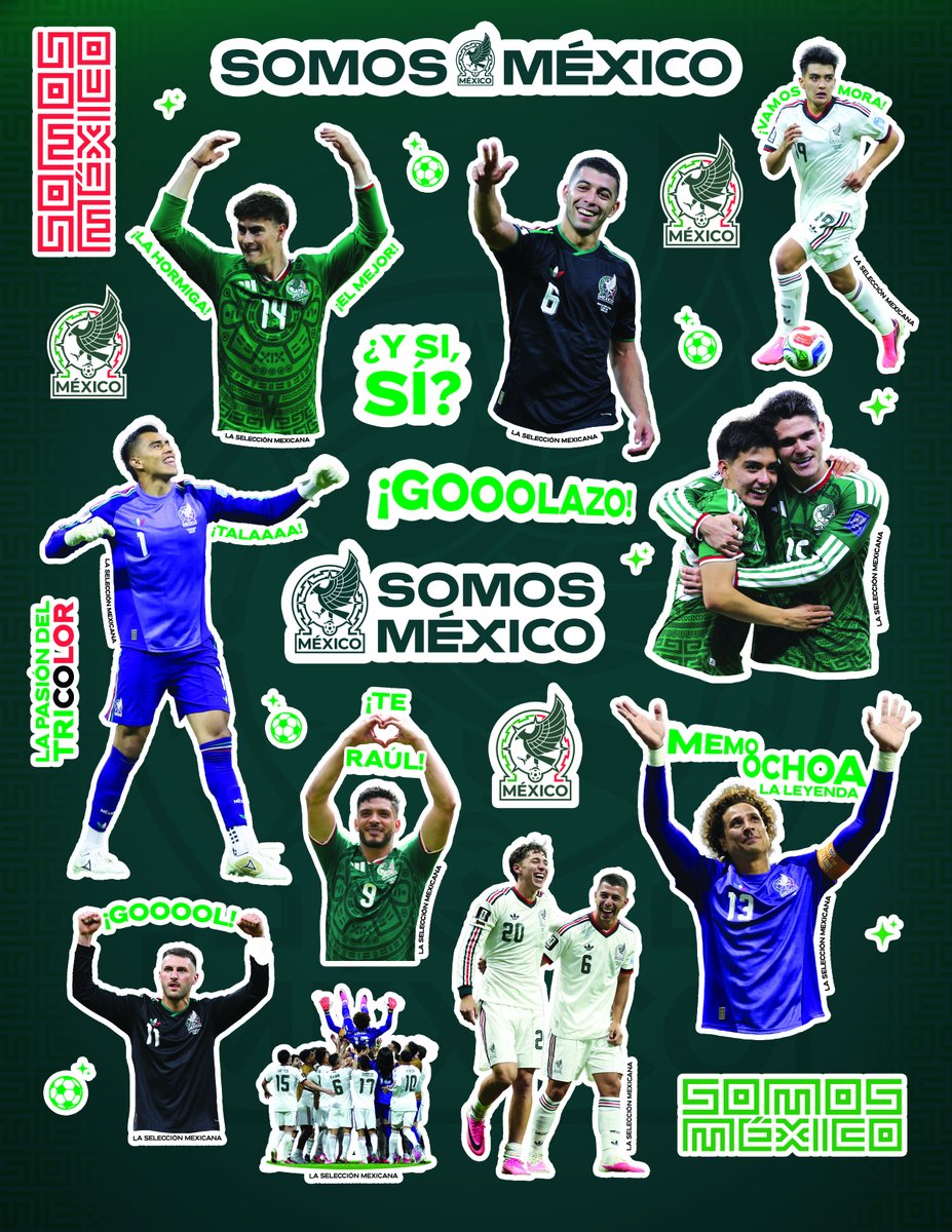 miseleccionmx's tweet photo. ¡Regreso a clases modo Selección! 🤩 

Incondicionales, les dejamos nuestros stickers para que los descarguen, personalicen sus cuadernos y lleven nuestros colores. 🙌 💚

Están 10/10.  🇲🇽 https://t.co/C5zymQFwhZ