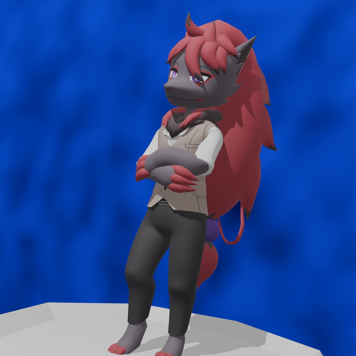David3DBeginner's tweet photo. Chibi comm for @ZoroarksDen ! Thank you for supporting me wahhhh im still happy that you liked the model even if its just a chibi! 

#Blender #commissionㅤ https://t.co/QpEK9UENGV