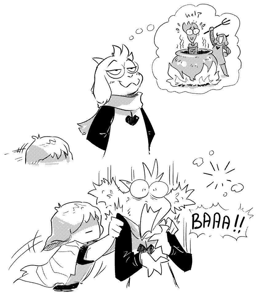 AllesiaTheHedge's tweet photo. Plot Twist:  Ralsei is Dess
(1/2) https://t.co/iFTnBgPUQB