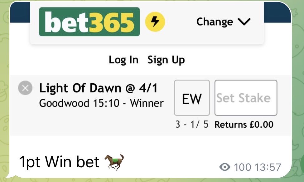 BackYourBet's tweet photo. Light Of Dawn bolts up at Goodwood! ⚡️

4/1 BOOM 😍

https://t.co/ShMZAPsa2Y https://t.co/thN5eG0I2N