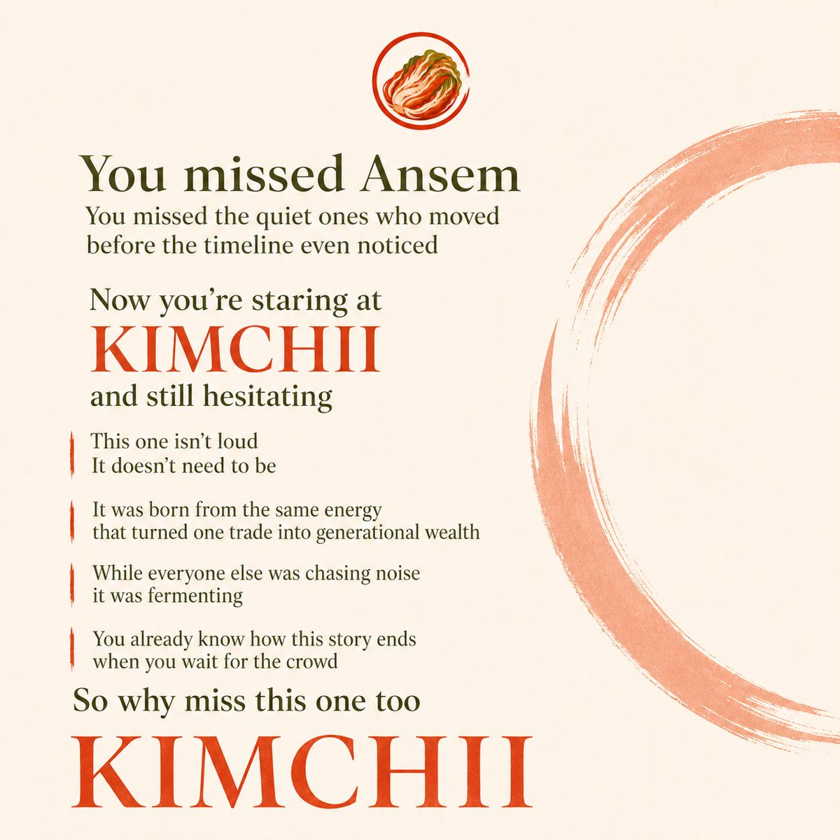 Kimchiicoin's tweet photo. Mistakes can happen, but not this one...
$kimchii https://t.co/4aPp3GOGgu