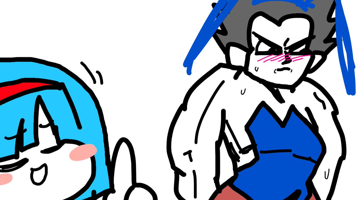 mussixyu's tweet photo. 色んなガーティックフォン配信内で描いた枠主と関連のない絵の供養
「黒髪ぱっつん地雷系ツインテさん」
「仮面ライダーBLACKさん」
「大家さんを殴りつける地デジカさん」
「バニーベジータさん」
#イラスト https://t.co/zOGqd44z7O