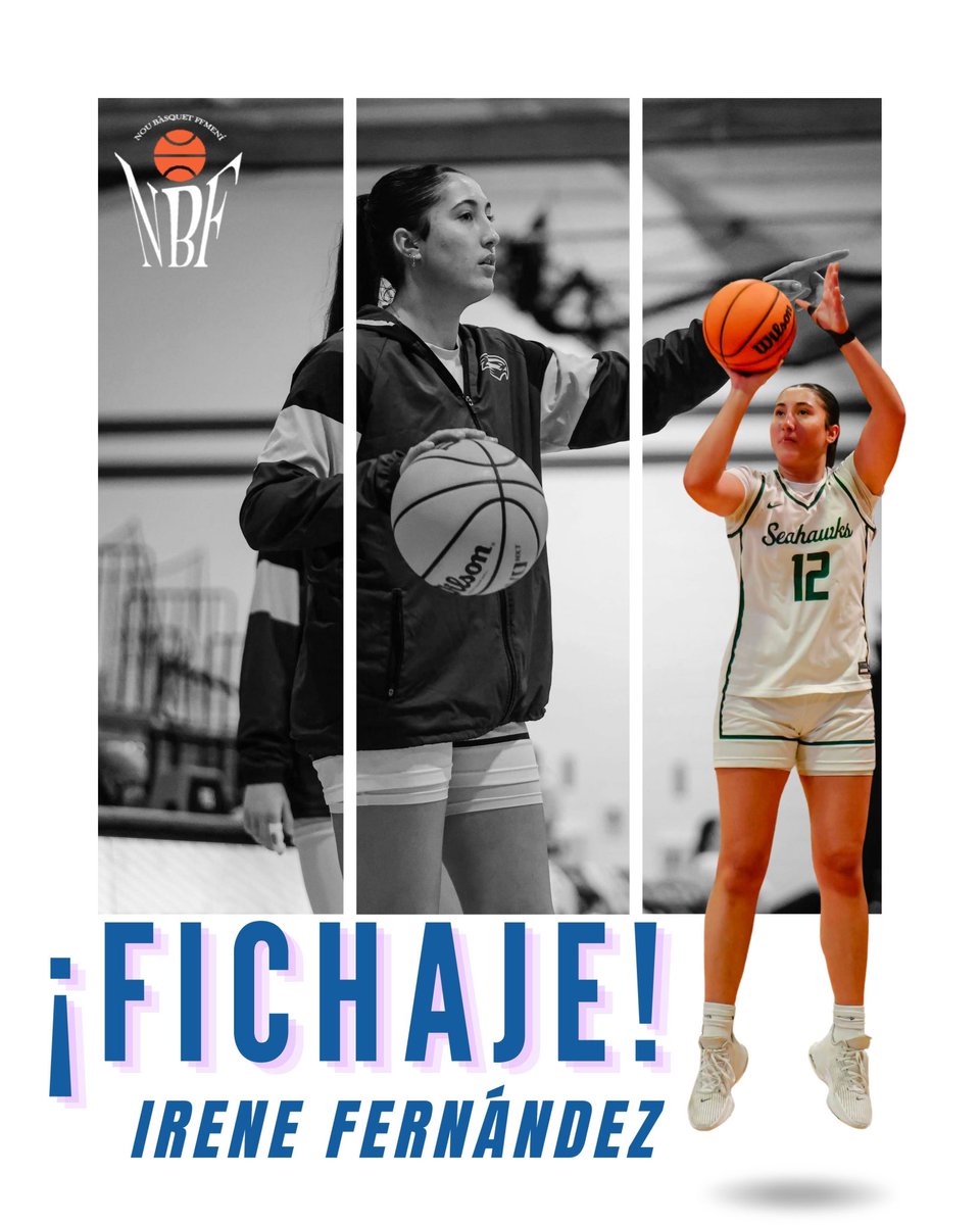 NBF_Castello's tweet photo. 💙🩷 FICHAJE IRENE FERNÁNDEZ 🏀

Irene Fernández se une al #NBFCastelló para la #LFChallenge 2026-2027.

📍 Escolta/Alero (2/3)

Formada en TGN Bàsquet, llega tras 4 años en EE.UU. y 2 títulos de conferencia.

¡Benvinguda, Irene! 💙🩷 https://t.co/DoyTKcwYr0