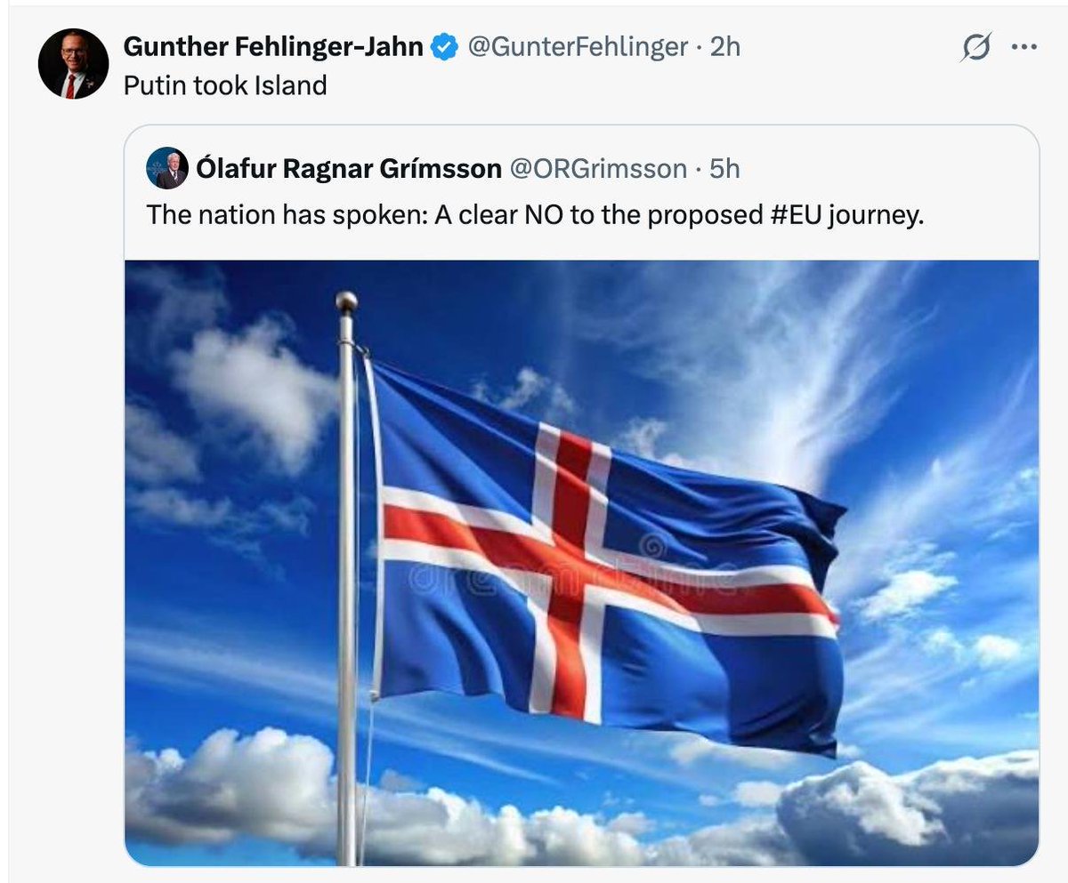 M_Simonyan's tweet photo. Iceland has voted against joining the EU.

The culprit: Putin. https://t.co/lJ8RT5aDA7