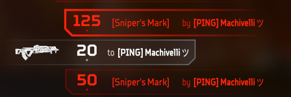 Zestybouu's tweet photo. so i guess the snipers mark just does 125 to the body with no drawback. what a fun character to play against https://t.co/GmGqxQM8YZ