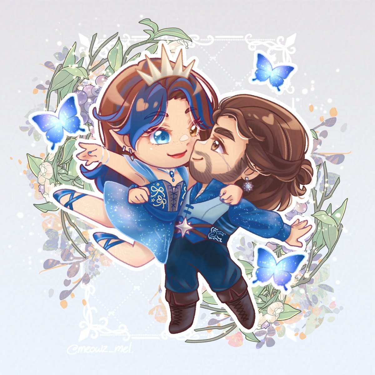 Meowz_mel's tweet photo. 🩰💙"𝘠𝘰𝘶 𝘥𝘢𝘯𝘤𝘦 𝘴𝘦𝘤𝘳𝘦𝘵𝘭𝘺 𝘪𝘯𝘴𝘪𝘥𝘦 𝘮𝘺 𝘩𝘦𝘢𝘳𝘵, 𝘸𝘩𝘦𝘳𝘦 𝘯𝘰 𝘰𝘯𝘦 𝘦𝘭𝘴𝘦 𝘤𝘢𝘯 𝘴𝘦𝘦."🩷🦋

Double Duet with @JustDebzong 💜💙😘🫶🏼
I'm soo loving this ballet theme! 🩰✨

#BloodHoney🩷❤️ #Weavelock💙💜 #BG3 https://t.co/jLpfhLAXhv