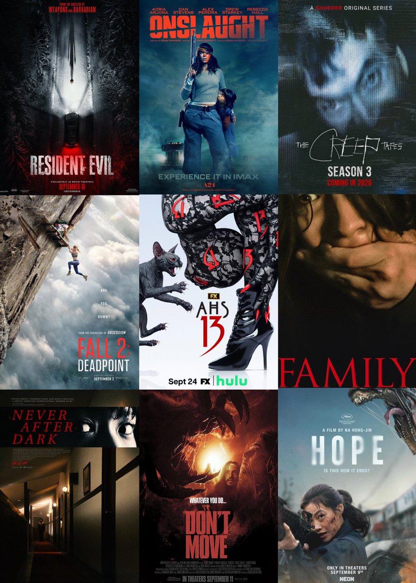 sillierdeadite's tweet photo. september is a stacked month for horror https://t.co/WGcVUlnXMK