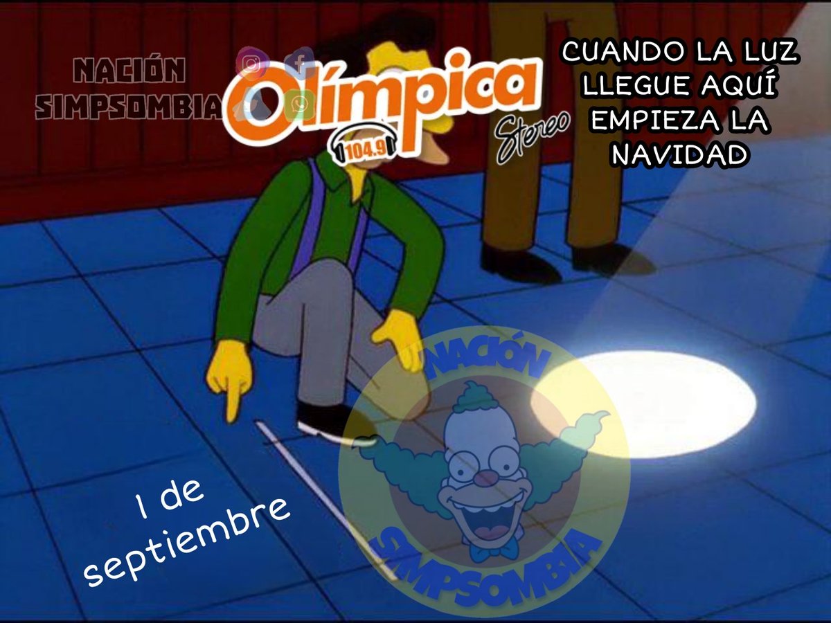 NSimpsombia's tweet photo. Al menos dejenle 5 minutos a Halloween, no? https://t.co/z43obFyQ9W