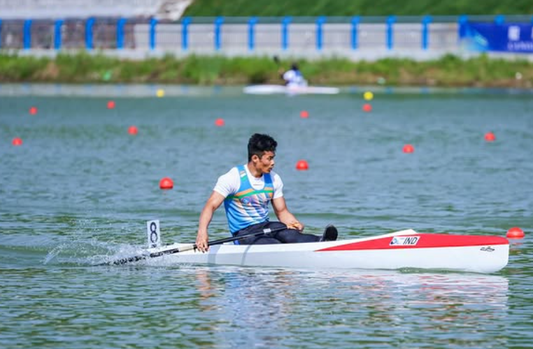 SportsArena1234's tweet photo. 🛶CANOE SPRINT WORLD CHAMPIONSHIPS

Gyaneshwor Singh Philem clocked 30:59.99 to finish 17th among 31 canoeists in Final A of Men's 5000m C1 at the Canoe Sprint World Championships in Poznań🇵🇱 https://t.co/NvmSIgY9R6