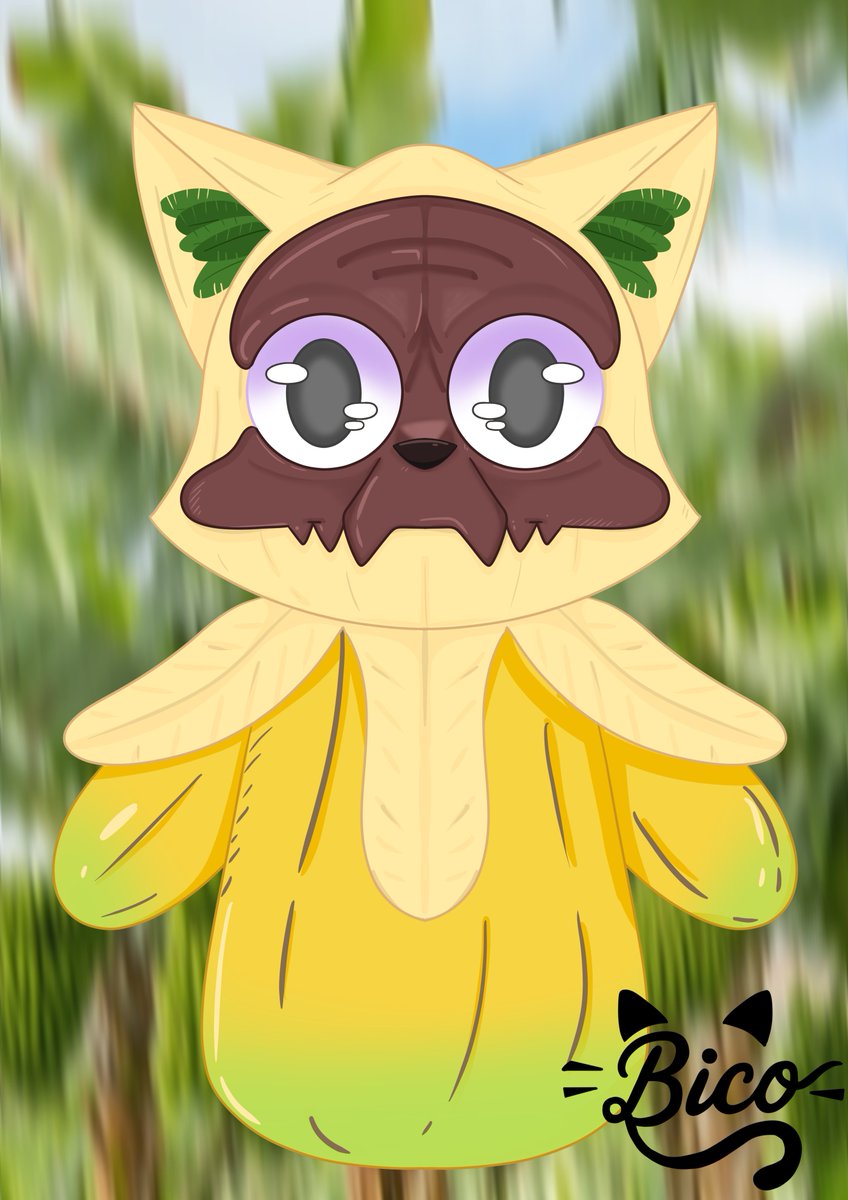 ElGatoBICO's tweet photo. Ha aparecido un Michicocobanana: huele a puro chocolate, pero trae tanto potasio que te va a dar un vuelco al corazón.
Dibujo para subs https://t.co/UXUCKf0SoI