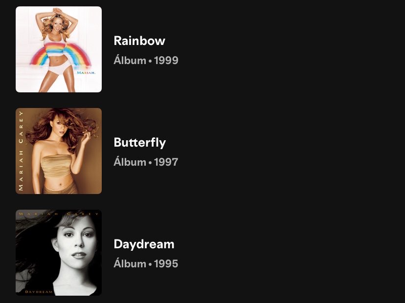 stupidsongsty's tweet photo. mariah carey delivering one of the most immaculate album runs ever https://t.co/IdBBUGvoFQ