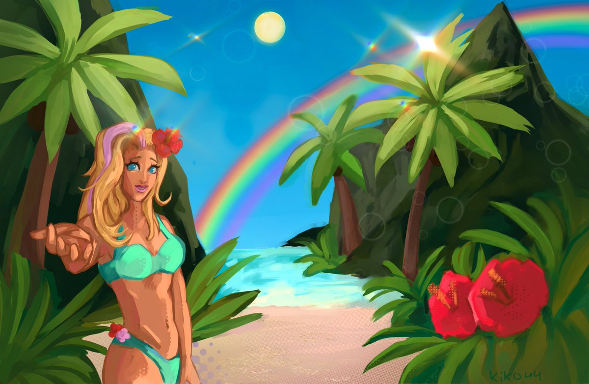 kiko_444444's tweet photo. my submission to the VGEN challenge paradise! i made this in 2 days 😭 https://t.co/OoR4TNMyAT