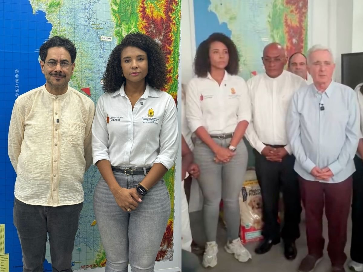 JulianZamudio's tweet photo. El colmo de la hipocresía política. 🤡

El mismo día, misma oficina y a la misma hora: Álvaro Uribe tomándose fotos muy campante con su amigazo Iván Cepeda y la gobernadora comunista del Chocó.

¡Sí, exacto, Uribe con el mismo que se ha gastado la vida intentando meterlo a la cárcel!

Y para completar el cuadro de la doble moral, la infaltable politiquera mamerta y oportunista: la Palomita Valencia, que no podía faltar en la postal con Nubia Carolina.

Ahí los tienen a todos estos en peregrinación y carrusel politiquero, corriendo a figurar y a subirse al bus del éxito del tigre, justo después de que el presidente @ABDELAESPRIELLA sacara del anonimato a la gobernadora del Chocó y la pusiera en el centro de todos los focos.

¡El oportunismo politiquero en su máxima expresión! 🐍📷